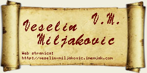Veselin Miljaković vizit kartica